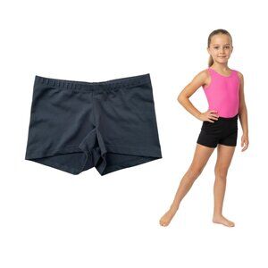 Gymnastics Dance Shorts Girls Small Black Cheer Athletic Sport Training Sports